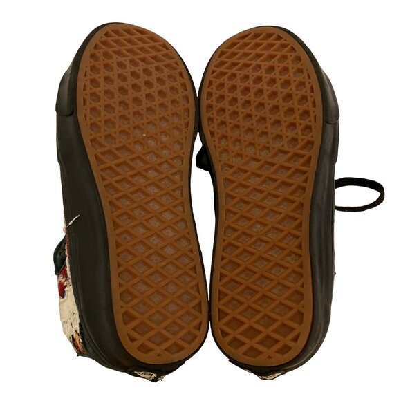 VANS Hazy Bones Sk8-Hi Black Grunge Tapestry Bone Cutout Shoes (M 3.5, W 5.0) - Picture 8 of 10